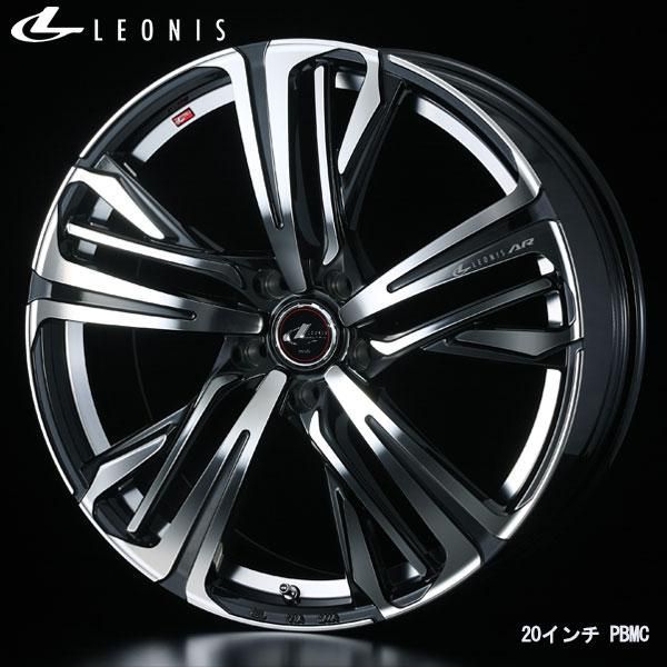 WEDS レオニスAR 16x6.5J+40 5H/114 PBMC/パールブラック/ミラーカット (4本) 
