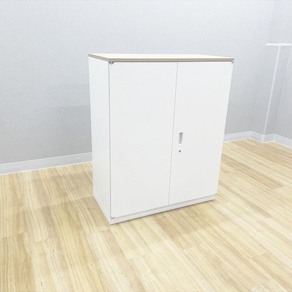 両開き書庫 シンライン 天板付 スチール イトーキ ホワイトW