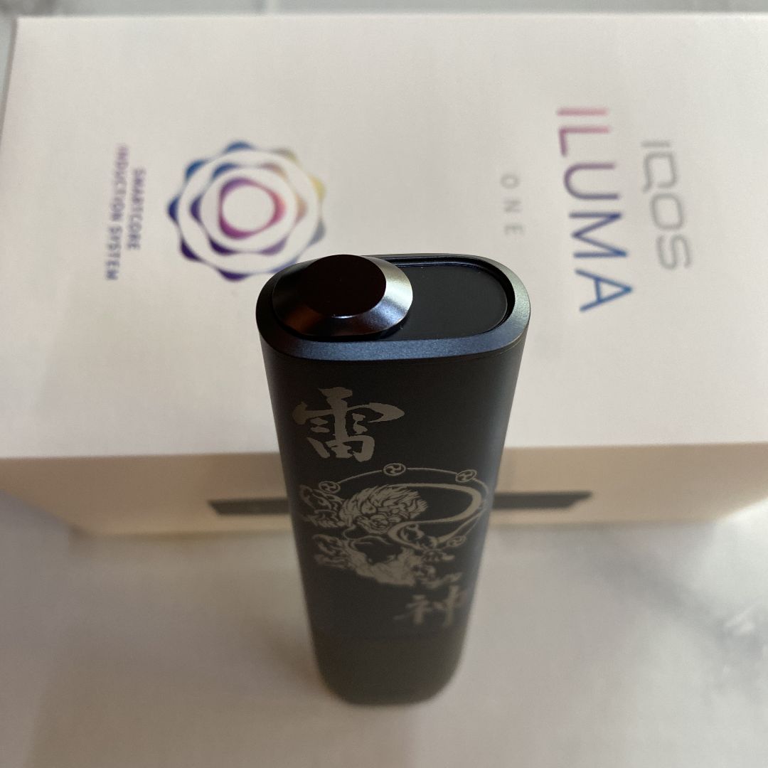 １ iqos  iluma one 風神 レーザー加工 アイコス イルマ ワン