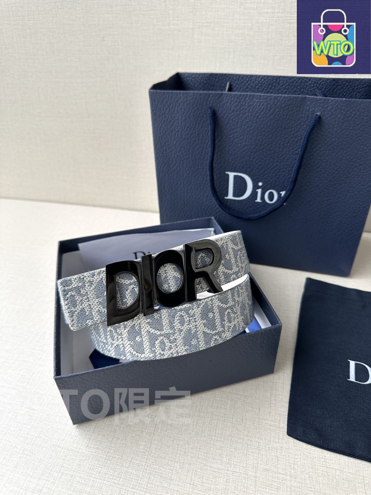 Dior 30 Montaigne リバーシブルベルト 20mm DIOR | 30 Montaigne リバーシブルベルト 20mm スムースカーフスキン