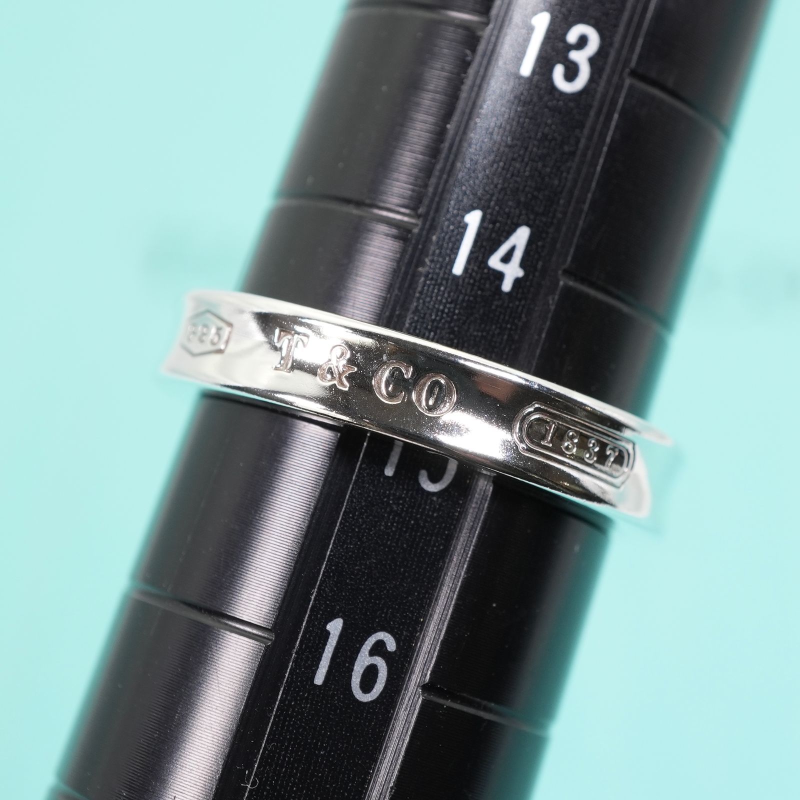 極美品14.5号 ティファニー 1837ナローベーシック リング/24-5825