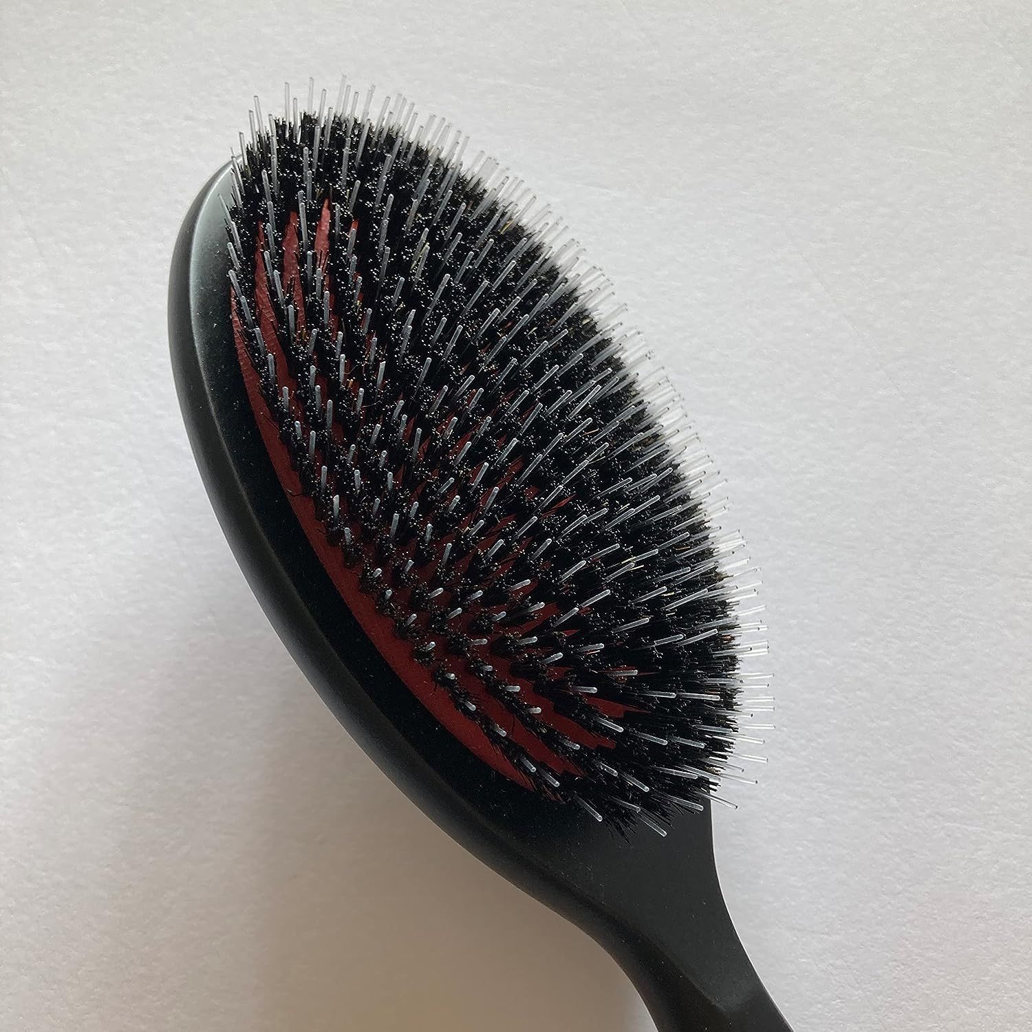 ドイツ製 ボア（猪毛）・ラージ 最高級ヘアブラシ ヘアブラシクリーナー付き 髪がやわらかく、細い方向き すべて天然素材 プレゼントに最適 株 ドイツ製 ボア（猪毛） #高級 ヘアブラシ 髪にの長さが普通 髪の毛量が