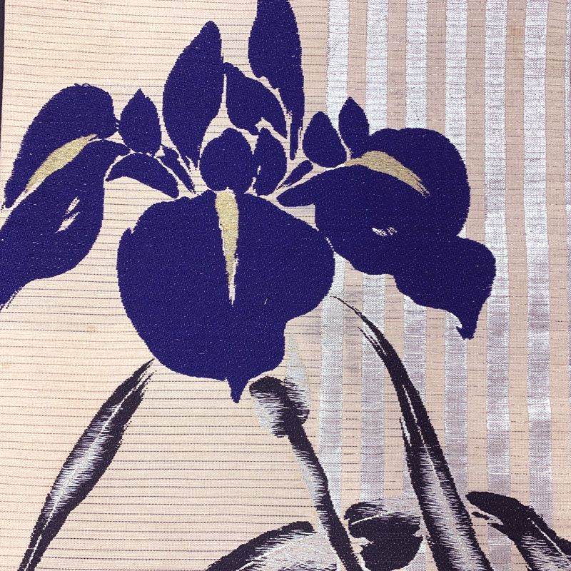 アンティーク名古屋帯絽菖蒲
