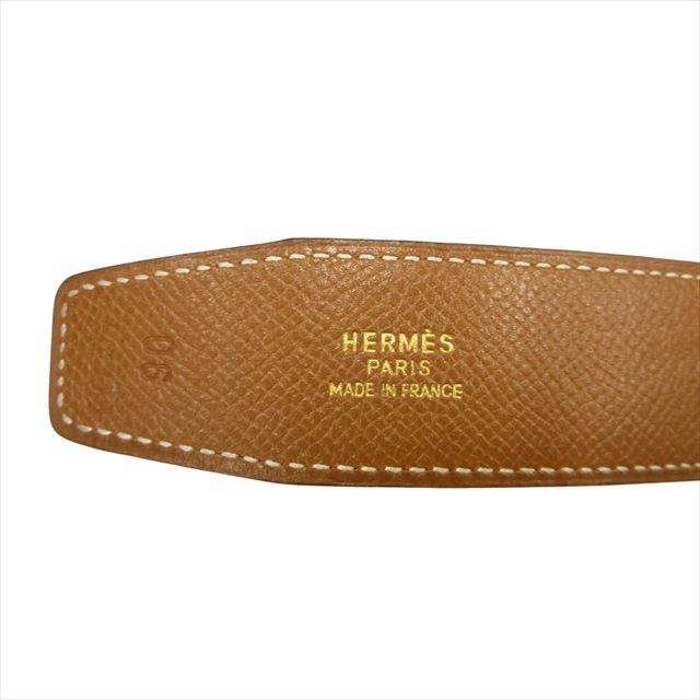 エルメス HERMES 90's Hバックル リバーシブル ベルト ボックス
