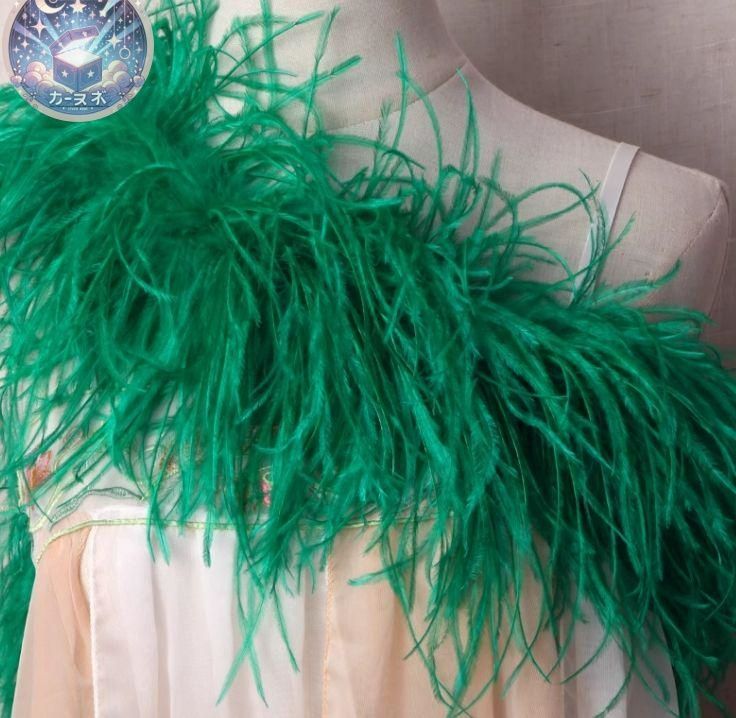 新品 未使用 新作 新色オーストリッチフロート 羽根 ボリューム 社交