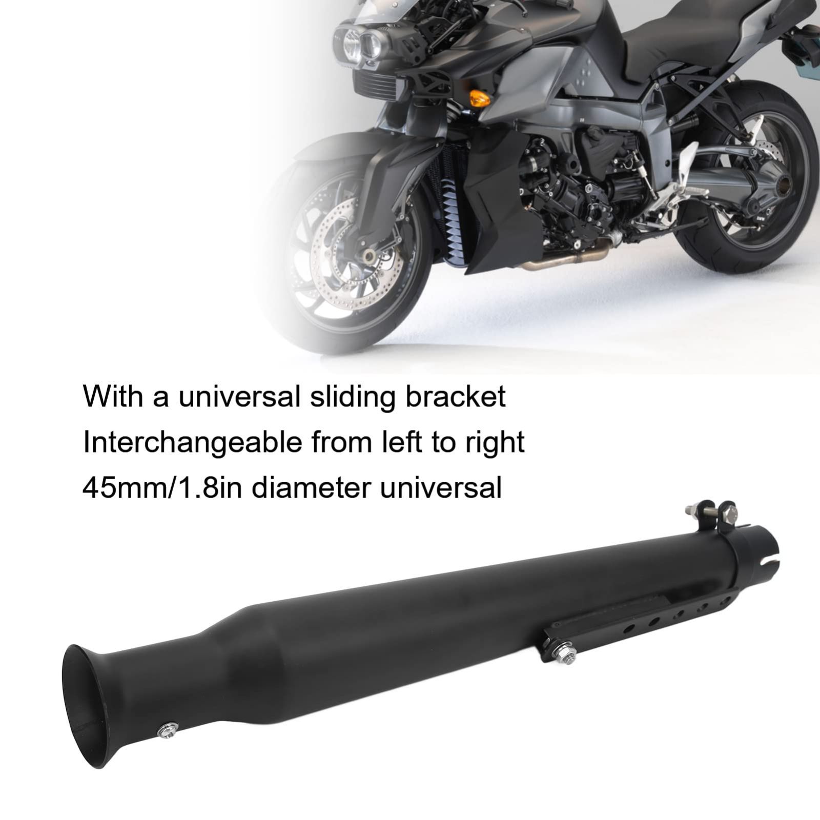 ダイレクトマッチアイアンファッショナブルなモーターサイクルエキゾーストパイプマフラーはバイク用に交換 黒