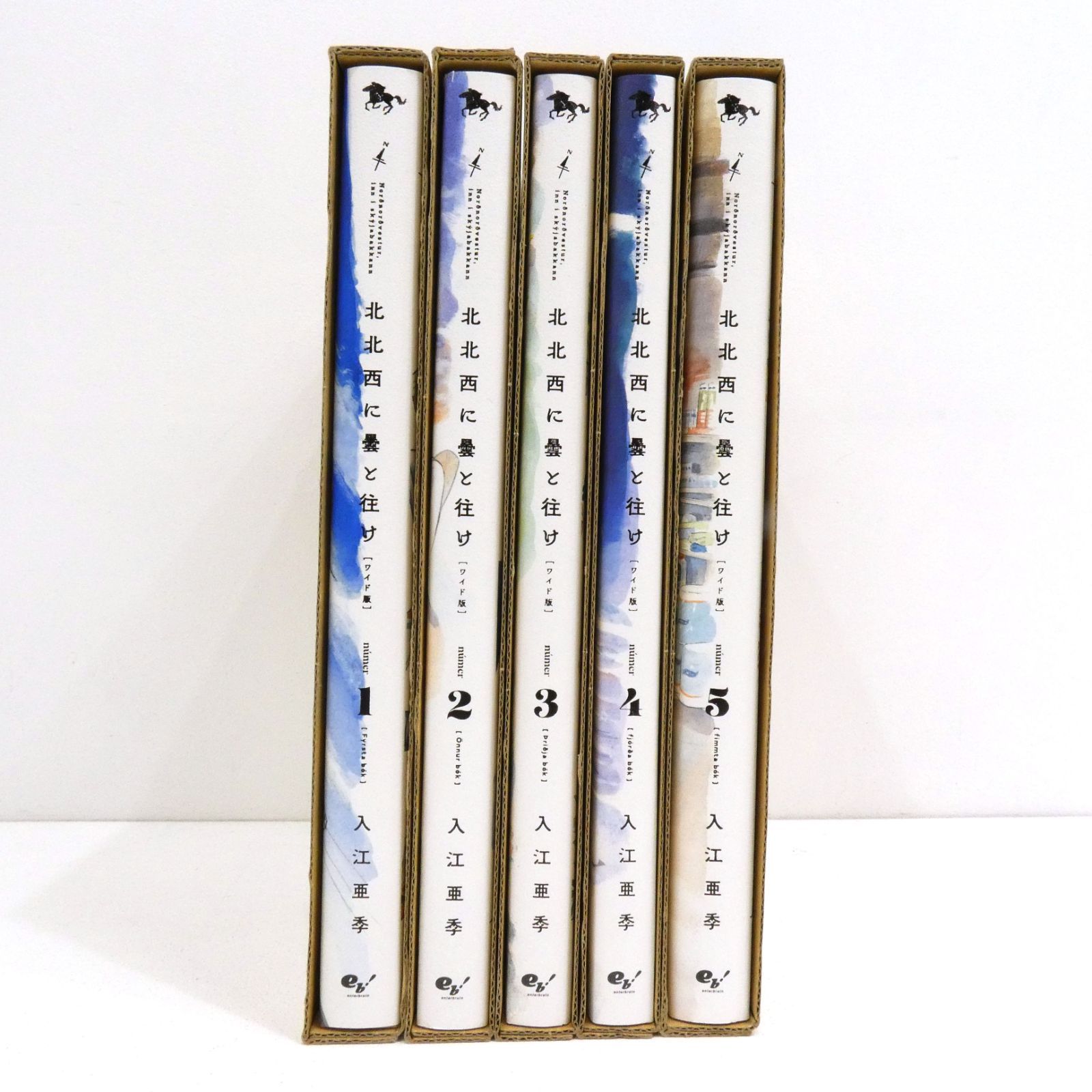 小牧店】ワイド版 北北西に曇と往け 1～5巻 初版 入江亜季 【