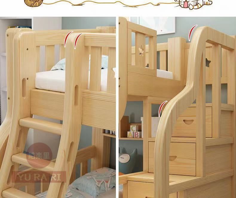 木製実木子母ベッド二段ベッド上下上下上ベッド高低ベッド子供ベッド大人母子ベッド