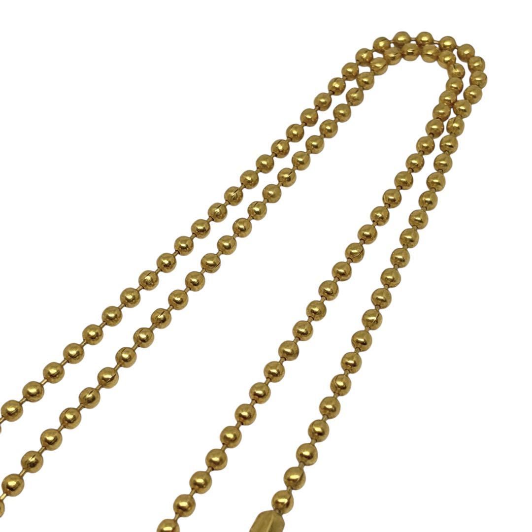 希少 レア CHANEL シャネル ネックレス ドッグタグ ロゴプレート