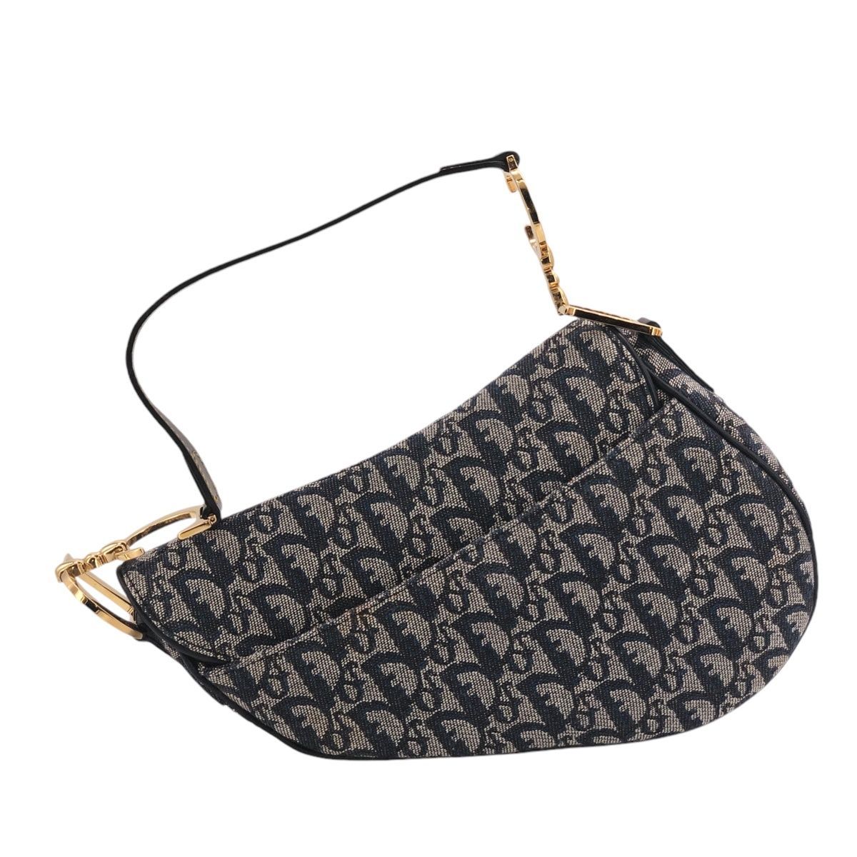 中古】 Christian Dior クリスチャン・ディオール サドルバッグ 