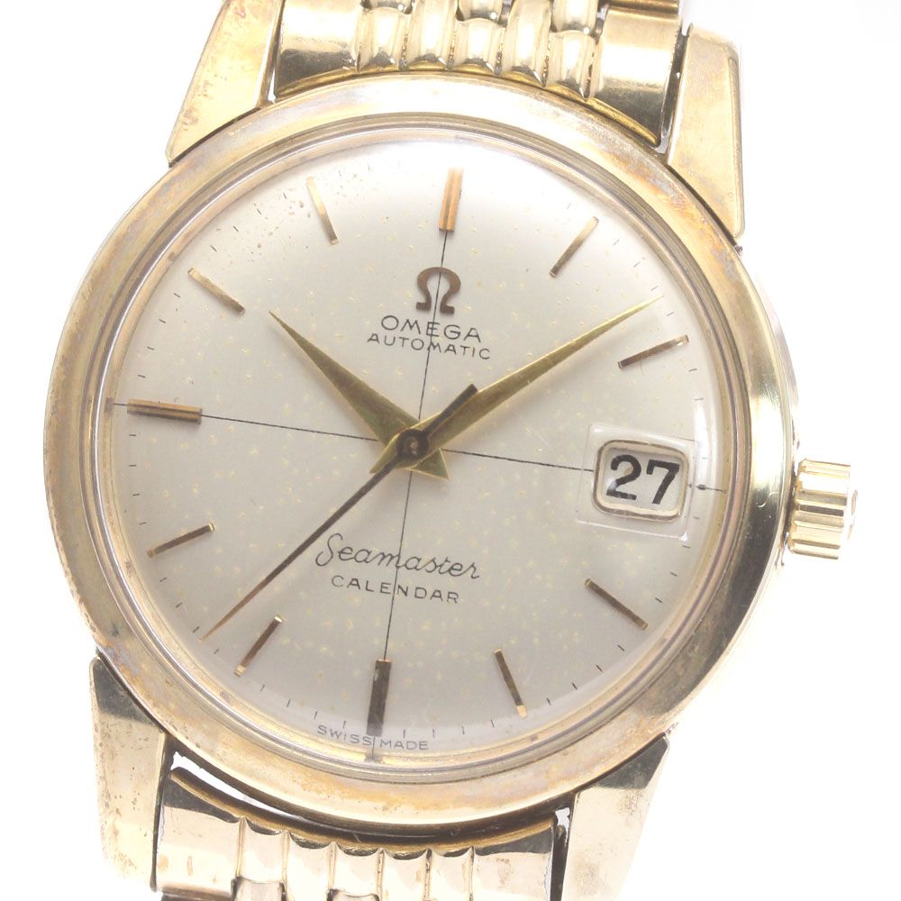 オメガ OMEGA シーマスター カレンダー cal.503 ライスブレスレット 自動巻き メンズ内箱付き_866277