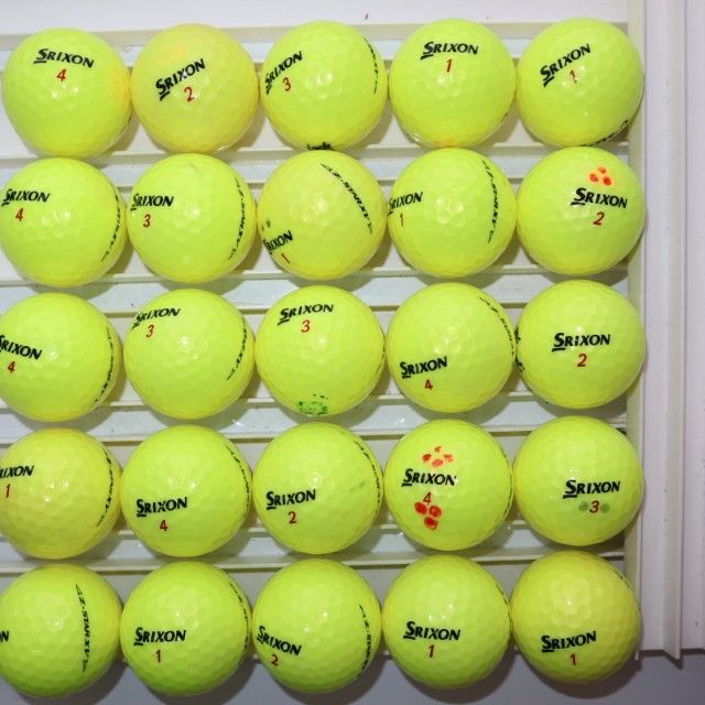 【S152】SRIXON Z-STARXV 黄 23年 ロストボール 24球 S152】SRIXON Z-STARXV 黄 23年 ロストボール 24球