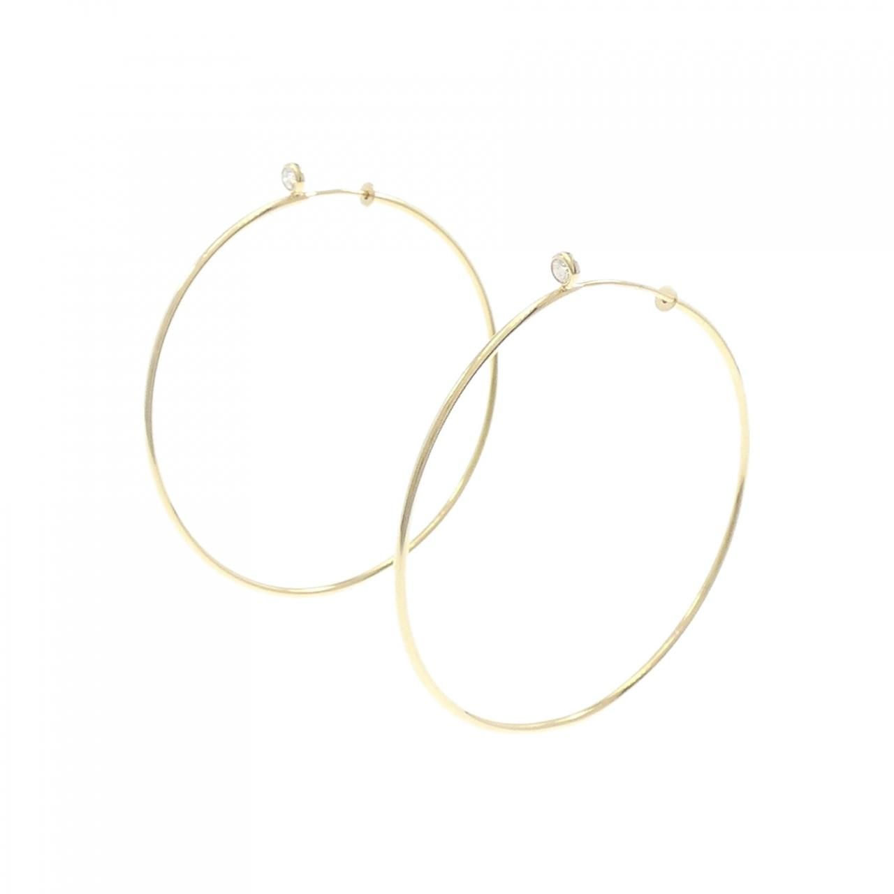 Tiffany ダイヤモンド フープピアス スモール プラチナ ダイヤ エルサ