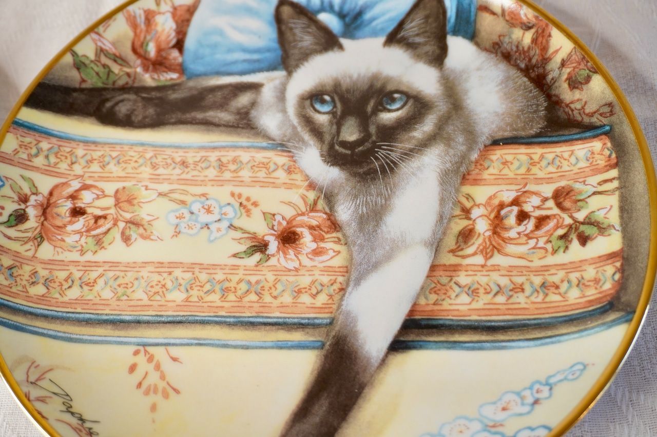 Franklin Mint 猫 絵皿 2枚セット コレクションプレート 【公式通販】