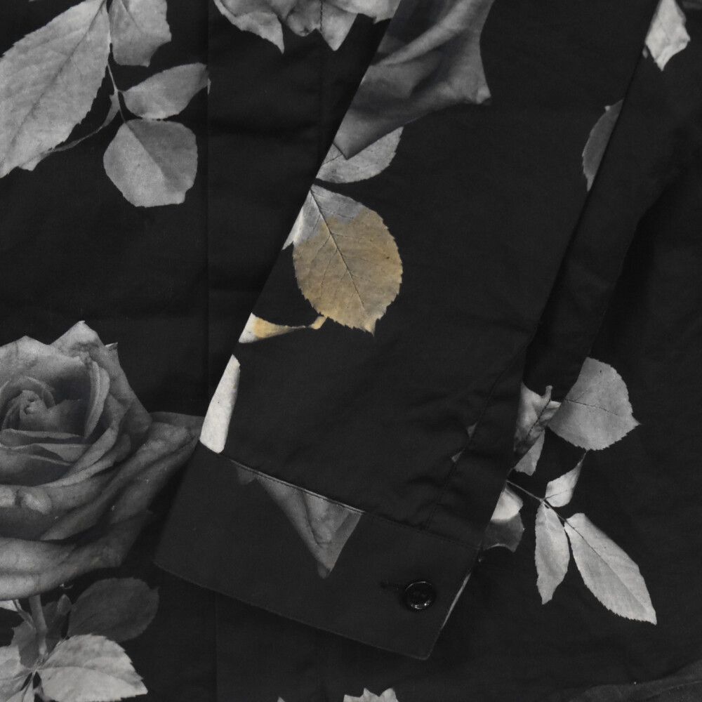 Dior Hommeディオールオム　総柄比翼長袖シャツ◆薔薇 Dior HOMME (ディオールオム) 16AW ローズ総柄 長袖シャツ