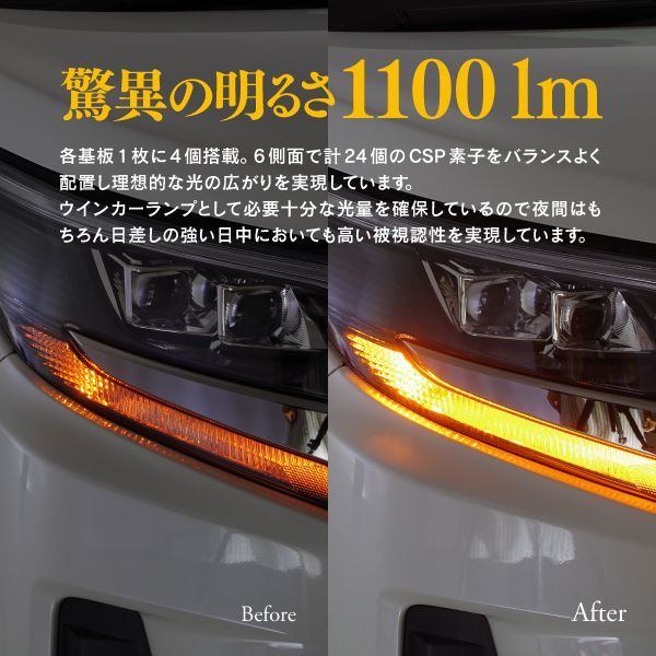 LEDウインカーバルブ T20 トヨタ ピクシス ジョイ LA250S,LA260S H27.9～ ハイフラ