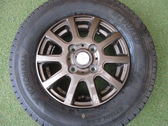 み B-WIN 145 80R12 スタッドレスタイヤ４本SET N-VAN ハイゼット エブリィバン