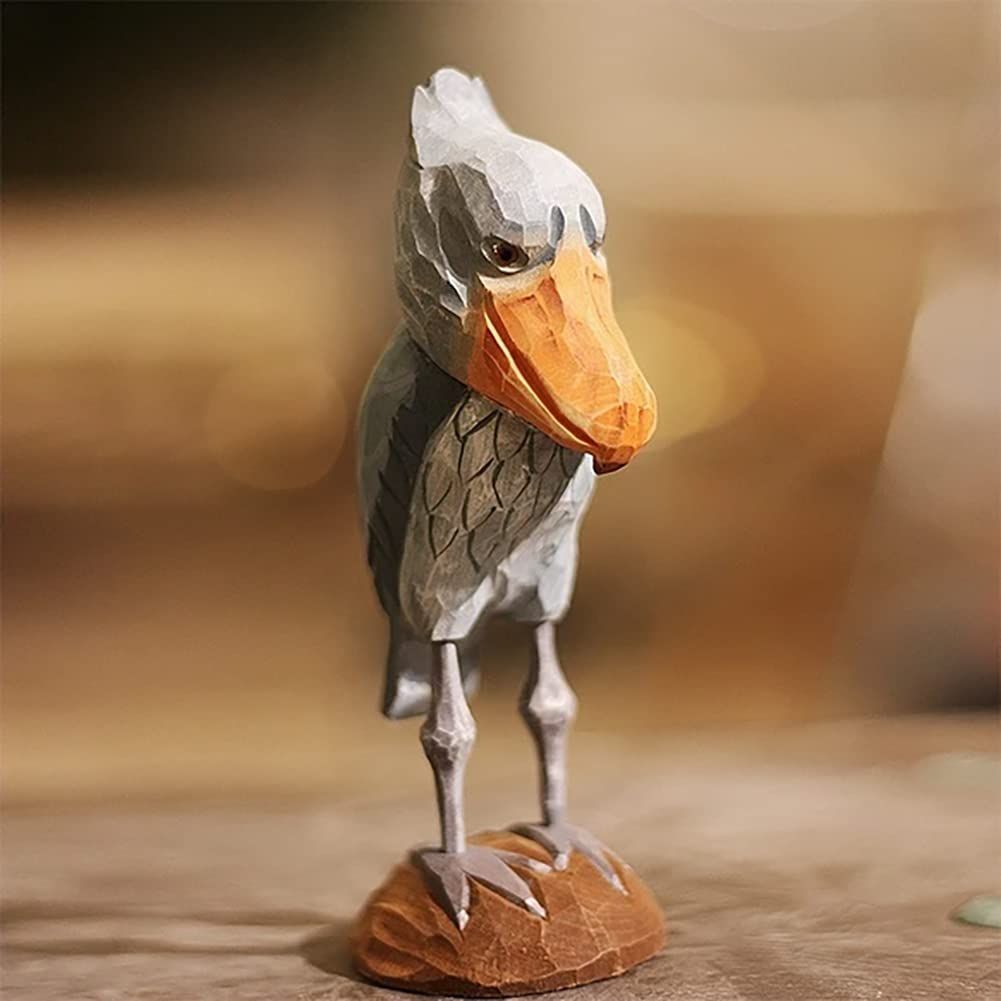 新着商品】Shoebill 木彫 木製 ハシビロコウ置物 オブジェ 北欧雑貨 インテリア 人形 （hej!e) 手作り バスウッド (グレー) -  メルカリ