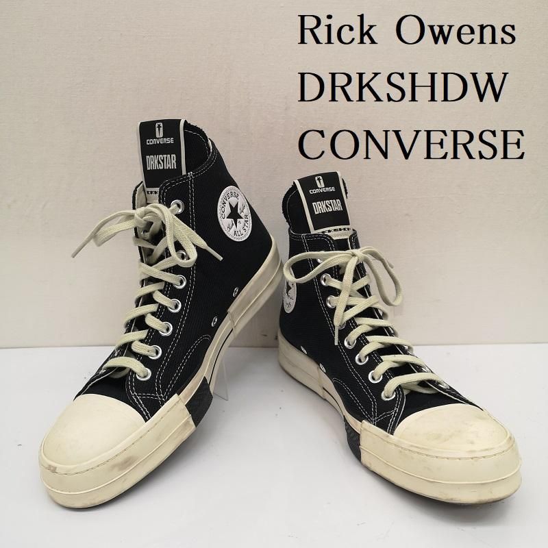 ぽ*と様 Rickowence ct70 Drkshdw リックオウエンス ファ Rick Owens リックオウエンス DC01CX685 × CONVERSE コンバース