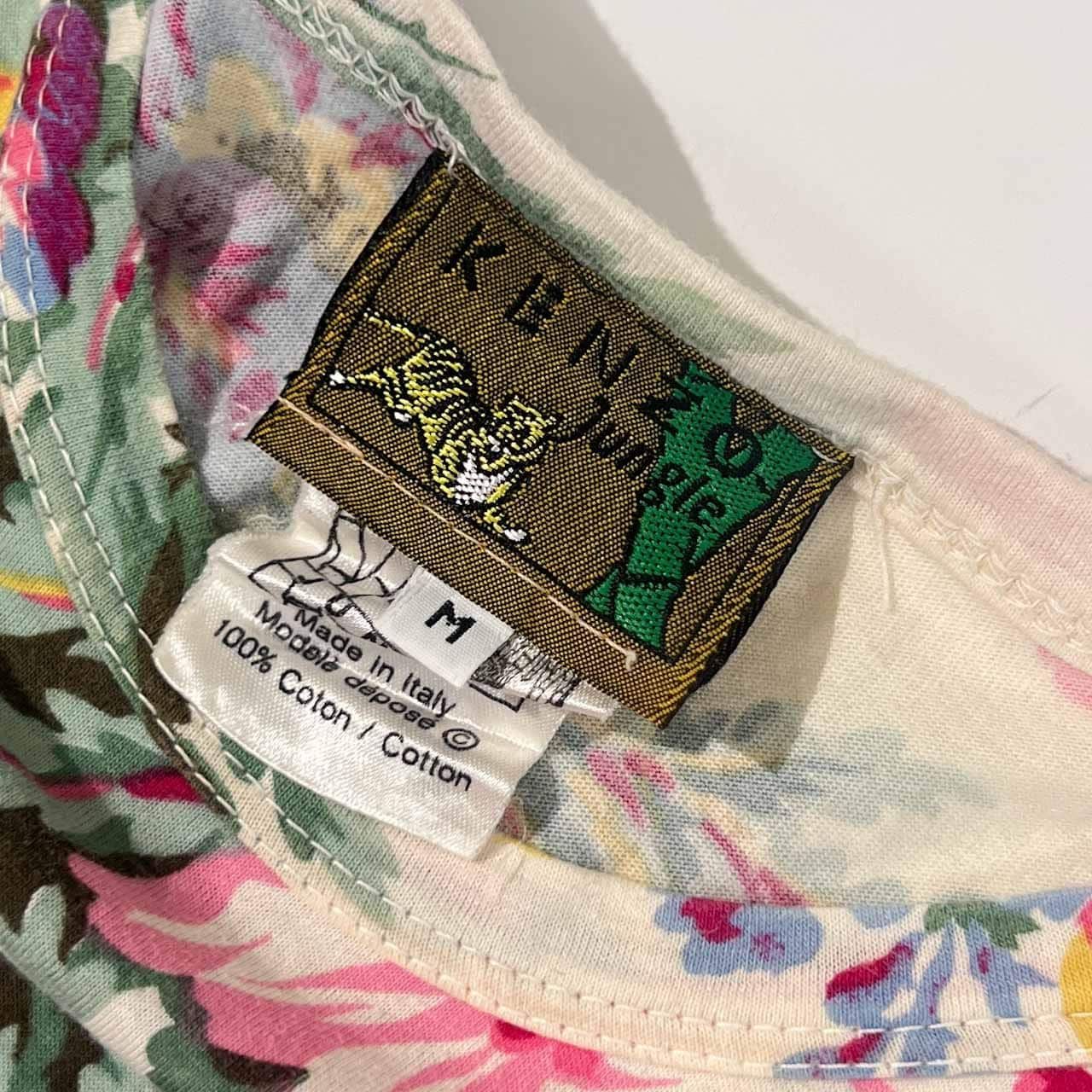 KENZO JUNGLE イタリア製 花柄 レーヨントップス M