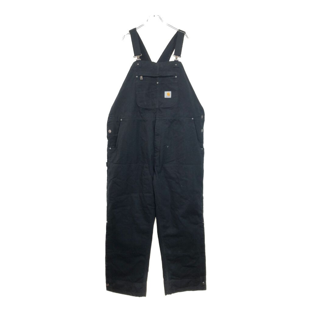 Carhartt カーハート 中綿 ダック ダブルニー ビブオーバーオール ブラック メンズ 2XL 古着 V3940