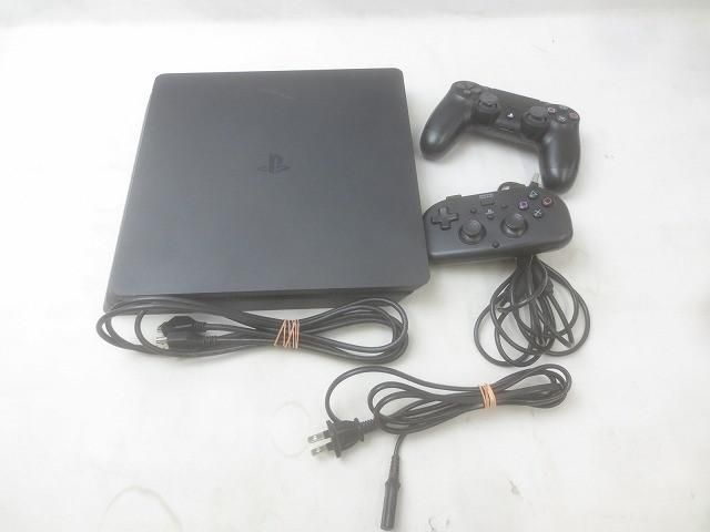 ゲーム プレイステーション4 PS4本体 CUH-2200A ジェットブラック 動作品 周辺機器付き