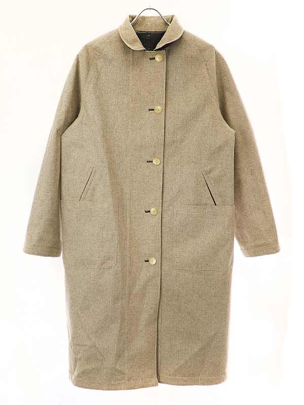 AURALEE オーラリー 20AW WOOL CASHMERE LAMINATE COAT リバーシブルコート ブラック ベージュ 1  A20AC02WE - メルカリ