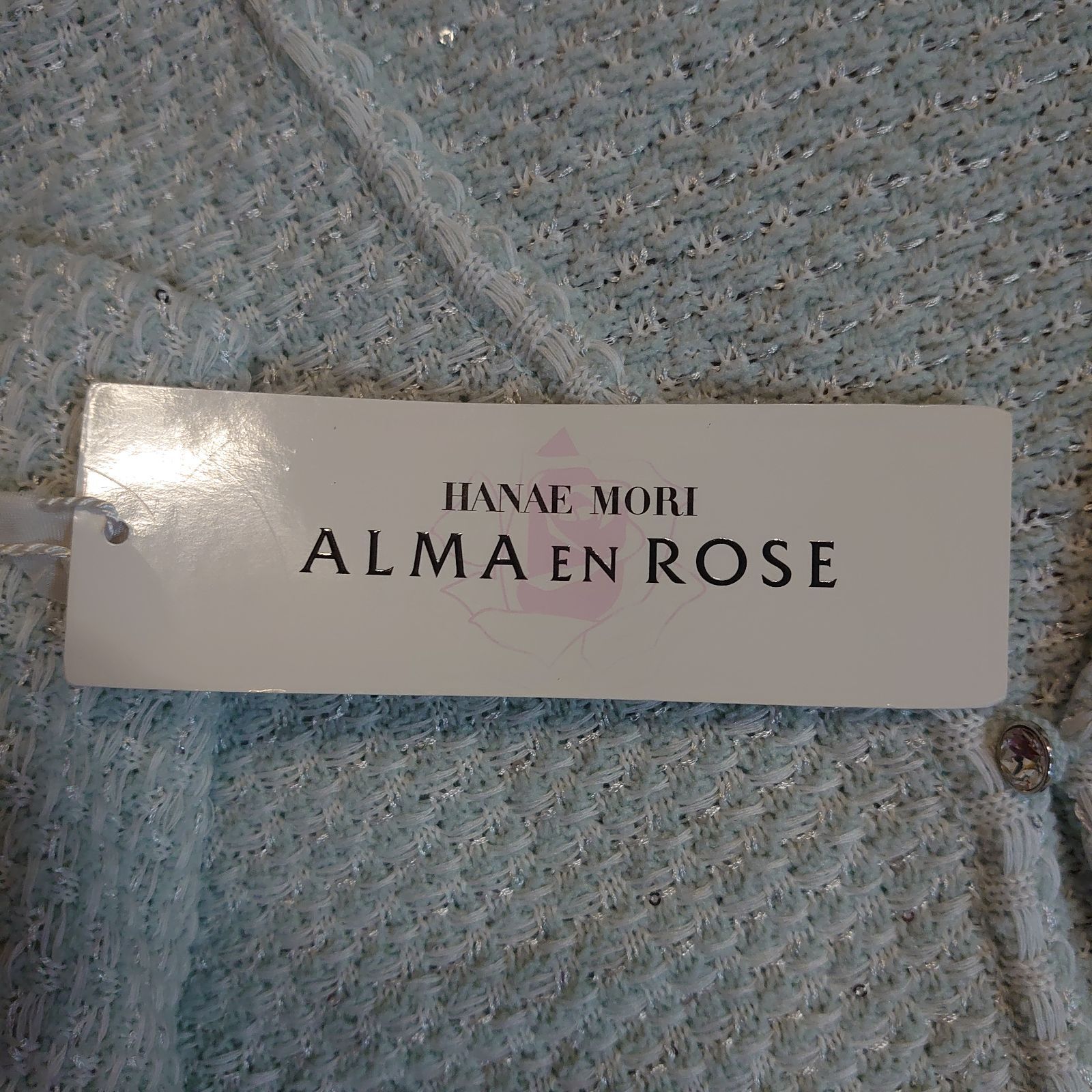 Z272 HANAE MORI almaenrose ハナエモリアルマアンローズ カーディガン