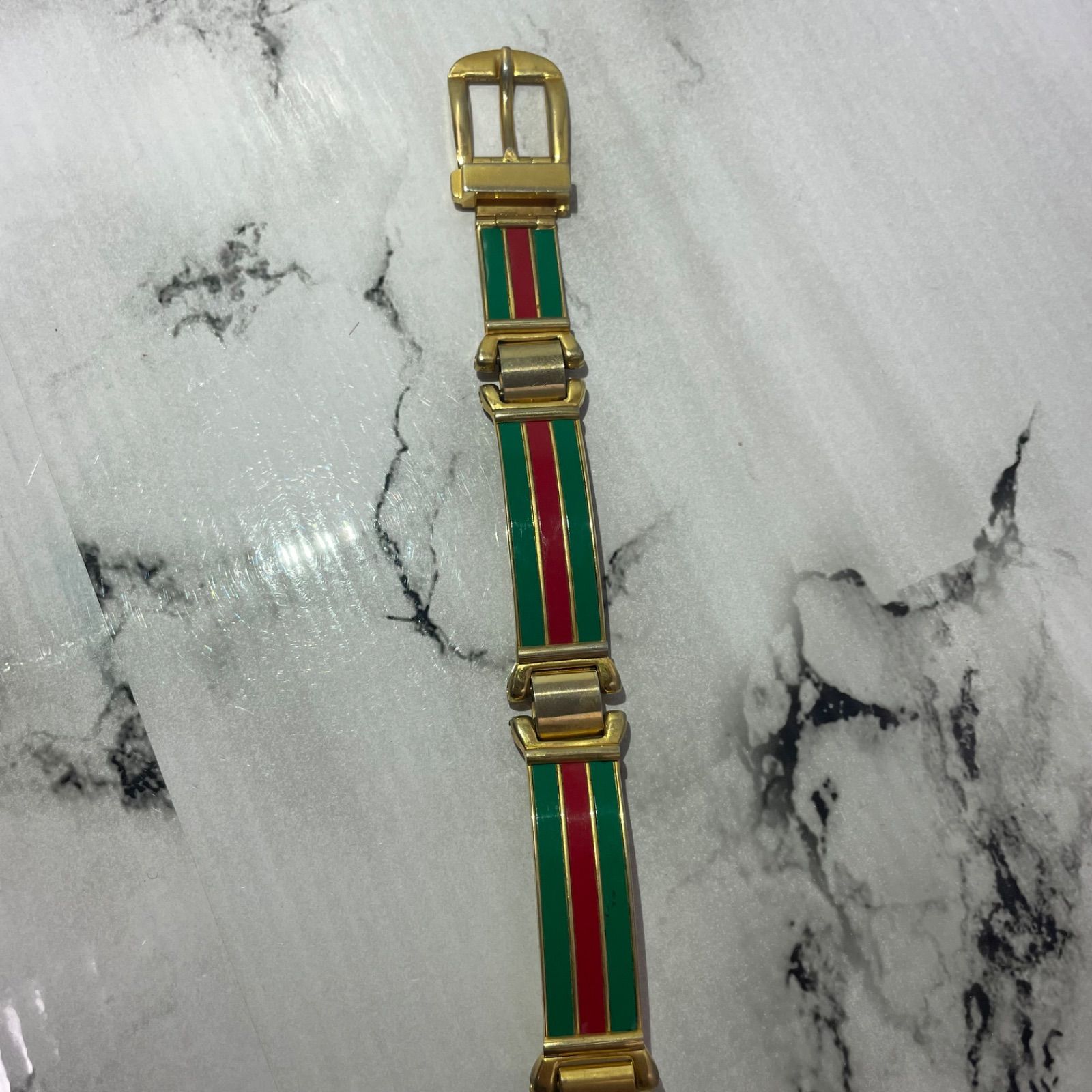 GUCCI グッチ　ベルト　シェリーライン　ゴールド金具　ヴィンテージ GUCCI グッチ レディース 腕時計 シェリーライン クオーツ