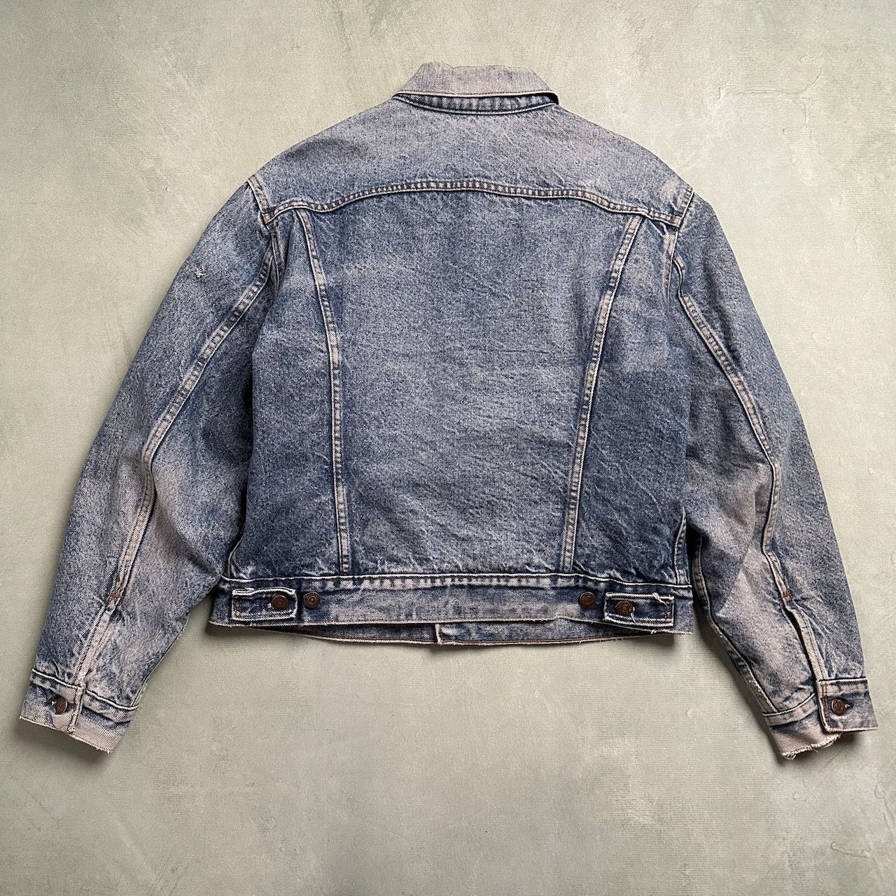 70s　Levi's　70505　リーバイス　スモールe　ボタン裏52　裏地ブランケット　ジージャン　デニムジャケット　44 古着