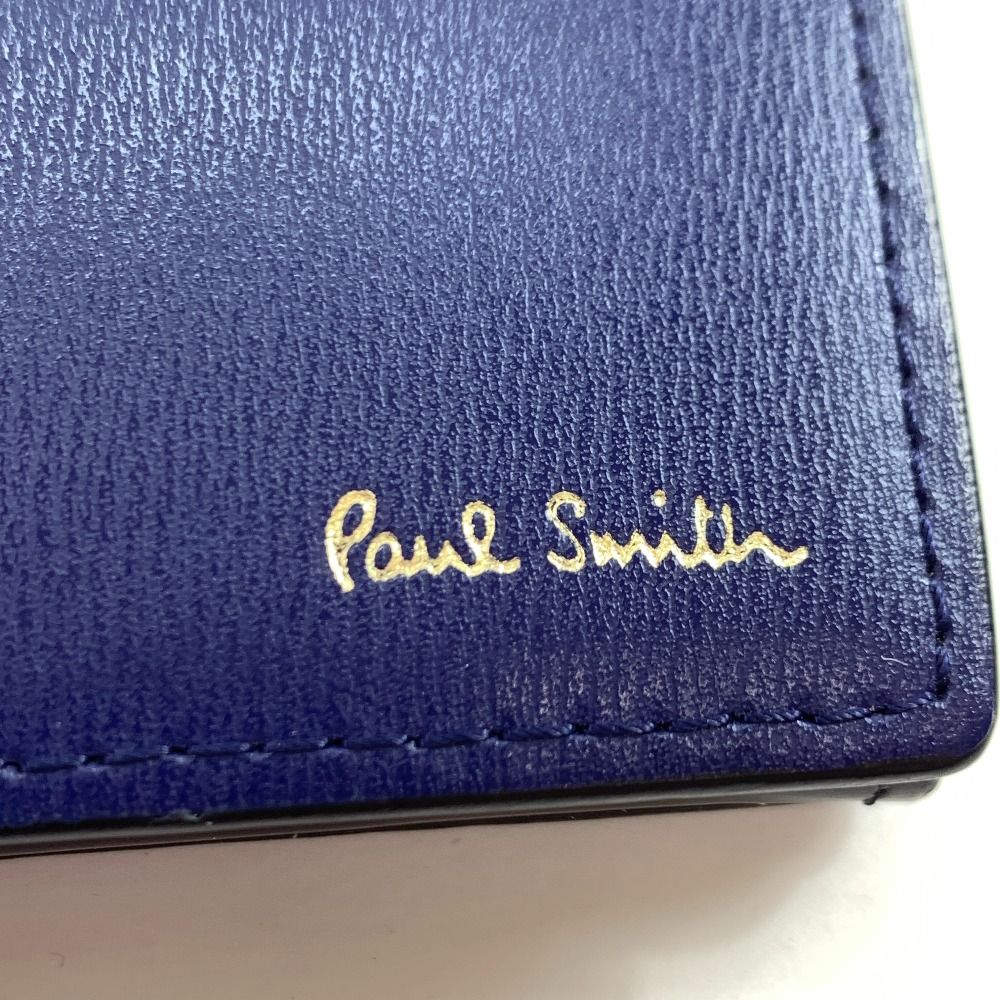 Paul Smith シティエンボス　二つ折り財布　新品未使用　ブルー　販売終了 Paul Smith 財布 メンズ 二つ折り ポールスミス ブランド