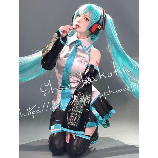 【コミケにも】初音ミク 39culture コスプレ衣装 ☆ウィッグ付き Amazon.co.jp: [milky time] ウィッグ付き 初音ミク コスプレ