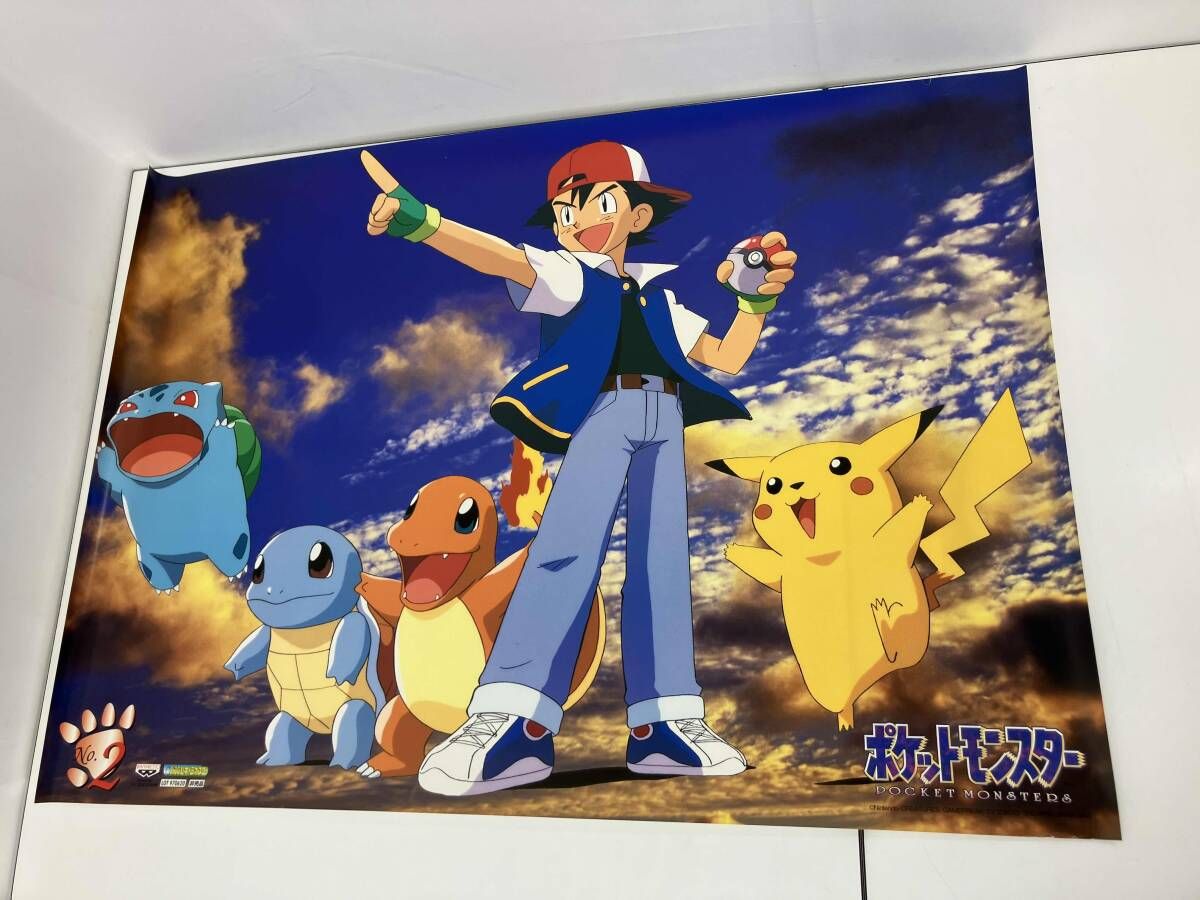 ポケットモンスター　バンプレキャラクターポスター　2枚セット バンプレスト ポケットモンスター ポスター2種セット 1997年製