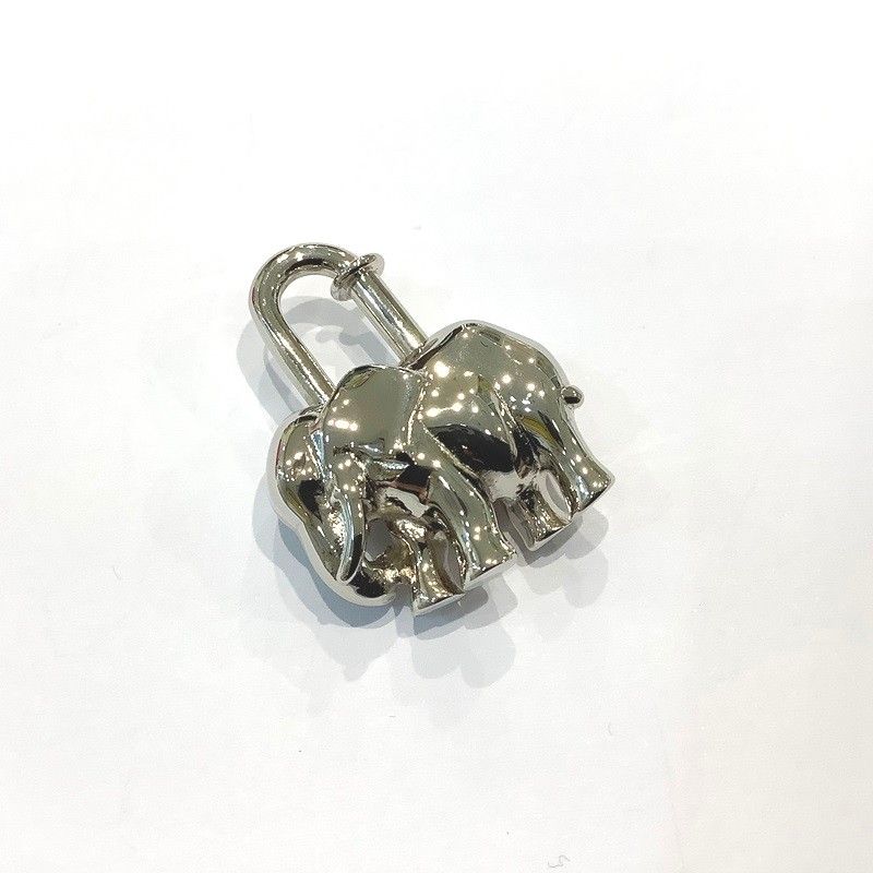 エルメス（HERMES）エレファント カデナ パドロック 鍵 シルバーカラー