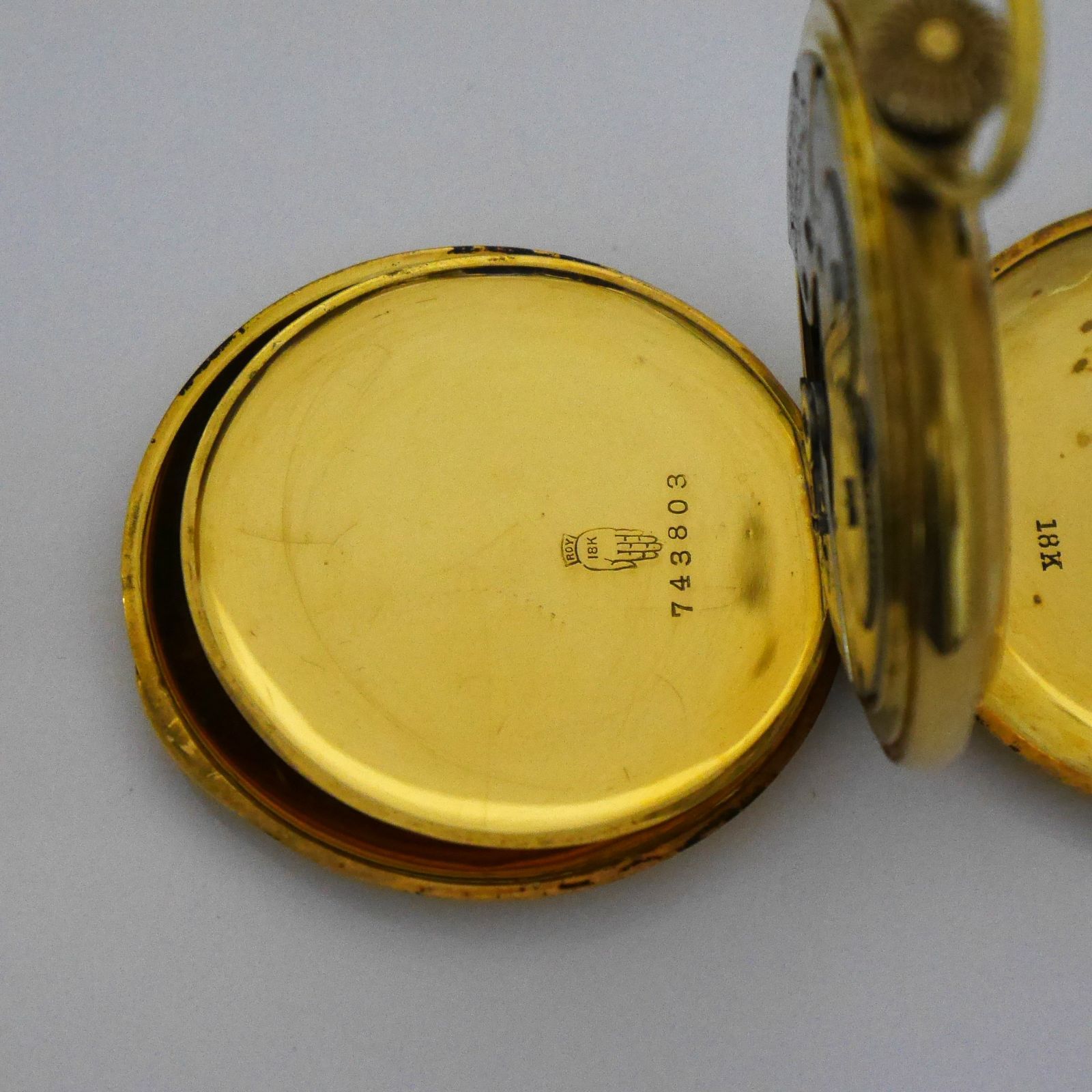 no5「100年以上前のウォルサム黄金期のK18無垢ケースの良質なフル