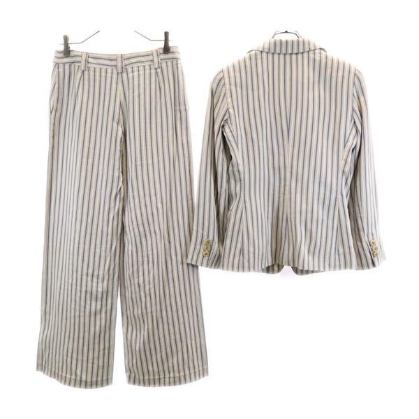 未使用級⭐︎ ARMANI COLLEZIONI ストライプ スカートスーツ 38 アルマーニコレッツォーニ セットアップパンツスーツ ストライプ柄