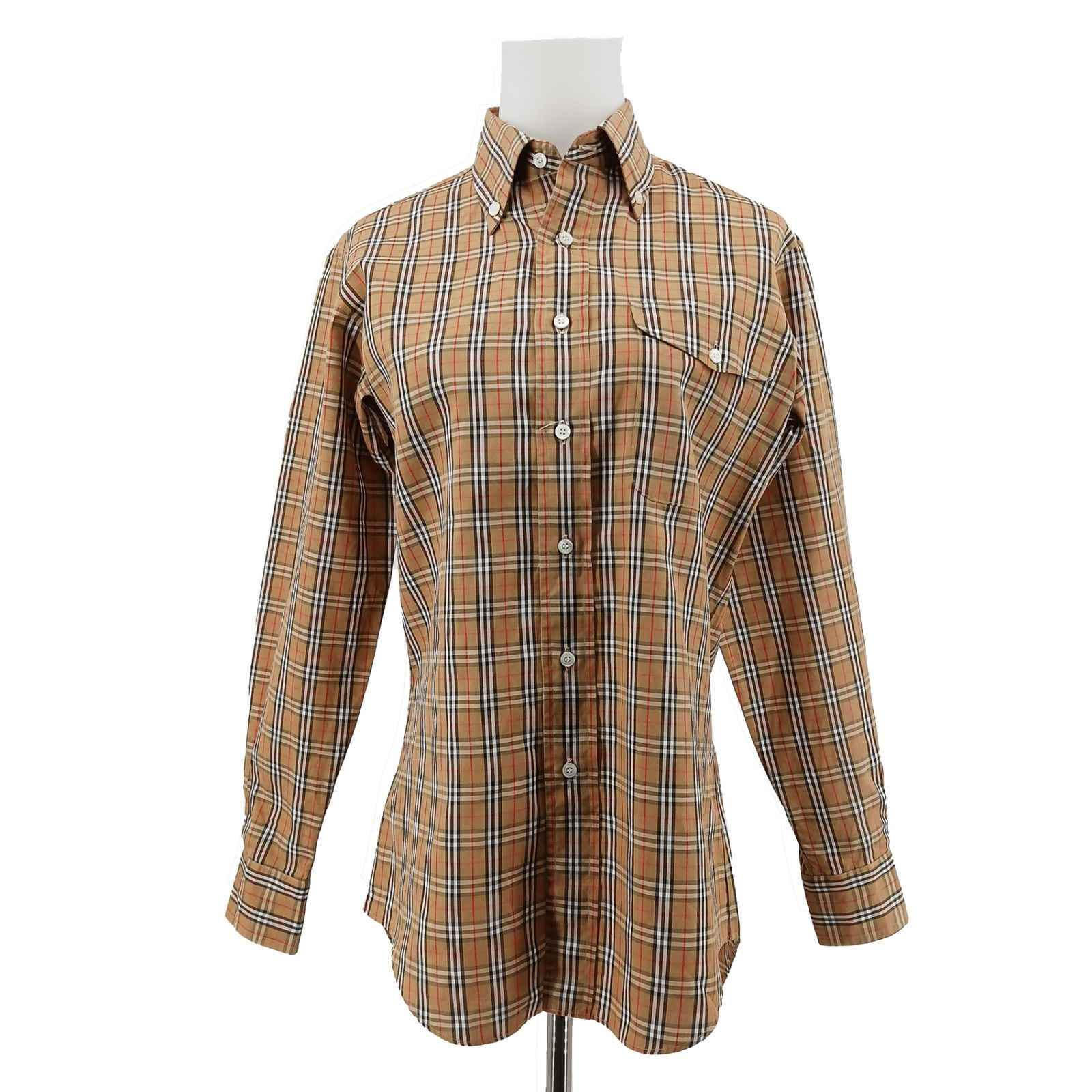 BURBERRY】37(S) ノバチェック柄長袖シャツ ヴィンテージ