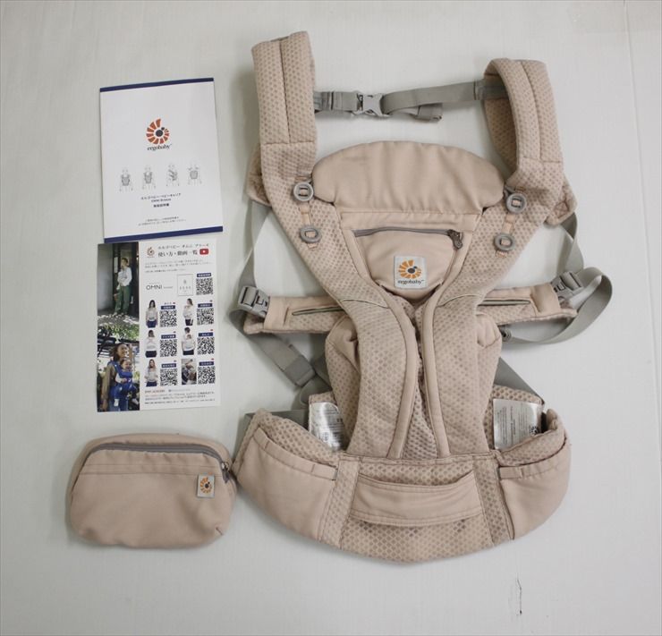 美品】エルゴベビー オムニブリーズ ベビーキャリア ピンククウォーツ 