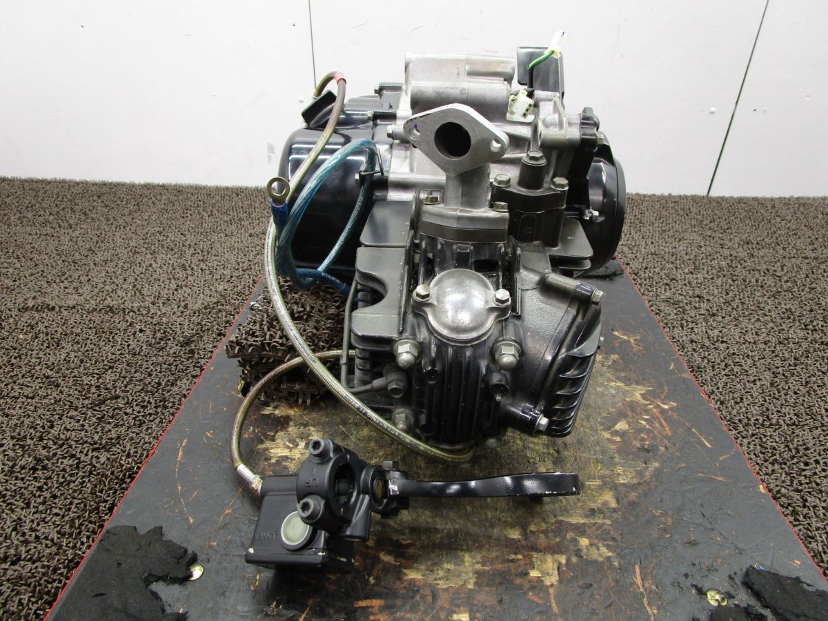 KSR110 エンジン クラッチ付き レバー マスター W408！KL110A 始動確認済み OH素材に カワサキ 【 KL110AE 】 キャブ車 動画有 KSR110 エンジン クラッチ付き レバー マスター □W408！KL110A 始動