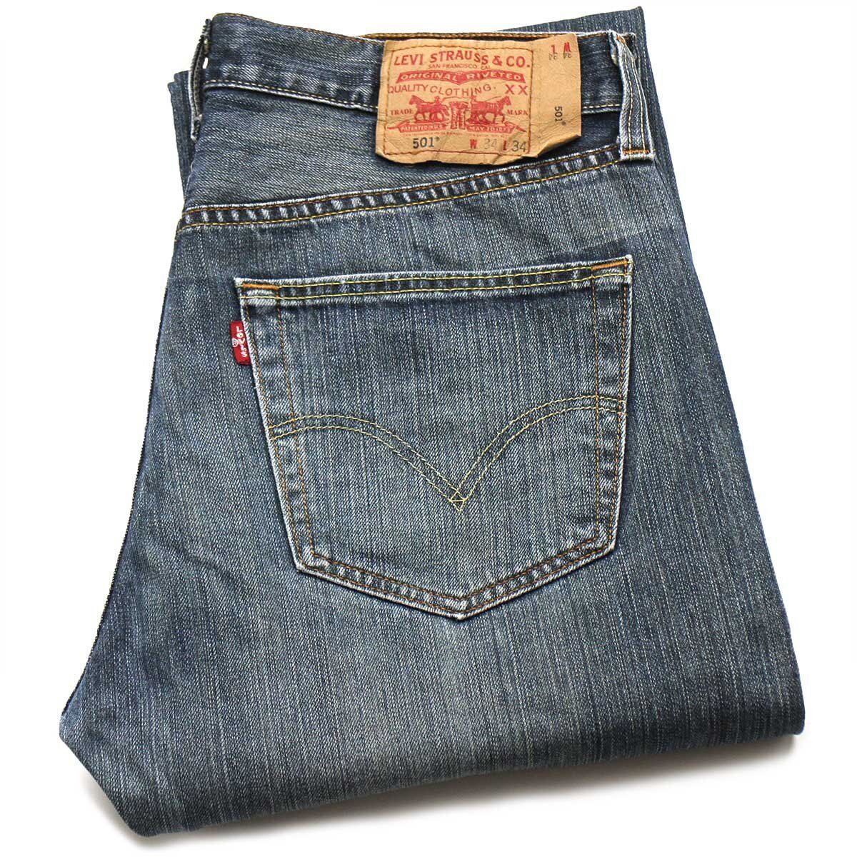 リーバイス 極美品 501 デニムパンツ ジーンズ ユーズド加工
