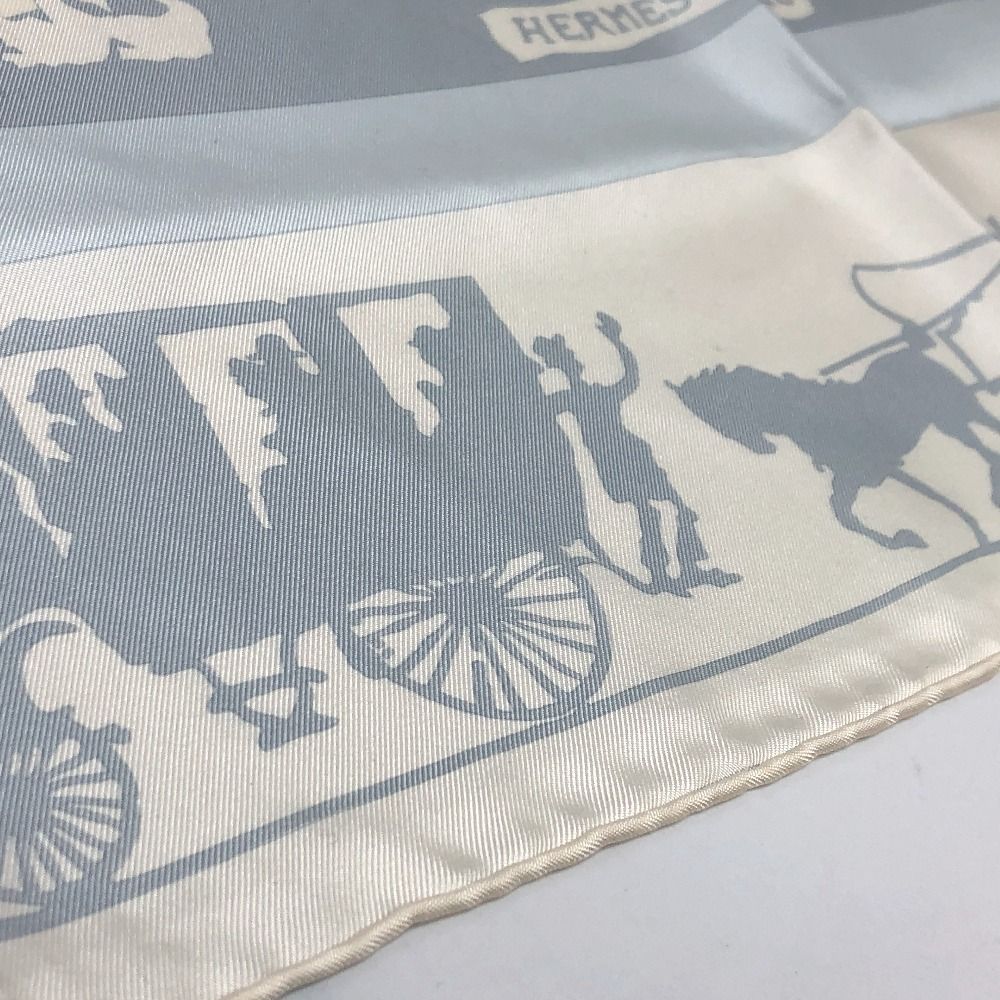 HERMES エルメス スカーフ カレ90 JEUX D'OMBRES 影絵遊び