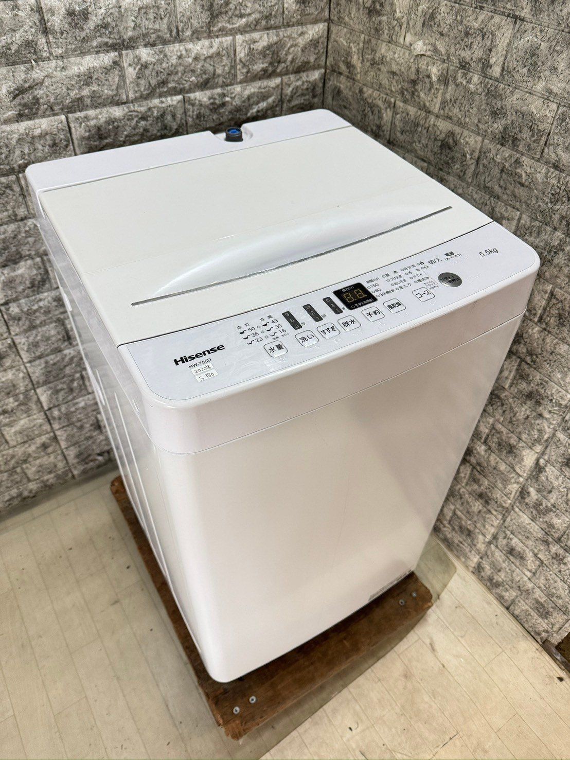 大阪送料無料★3か月保障付き★洗濯機★ハイセンス★5.5kg★2020年★HW-T55D★S-380