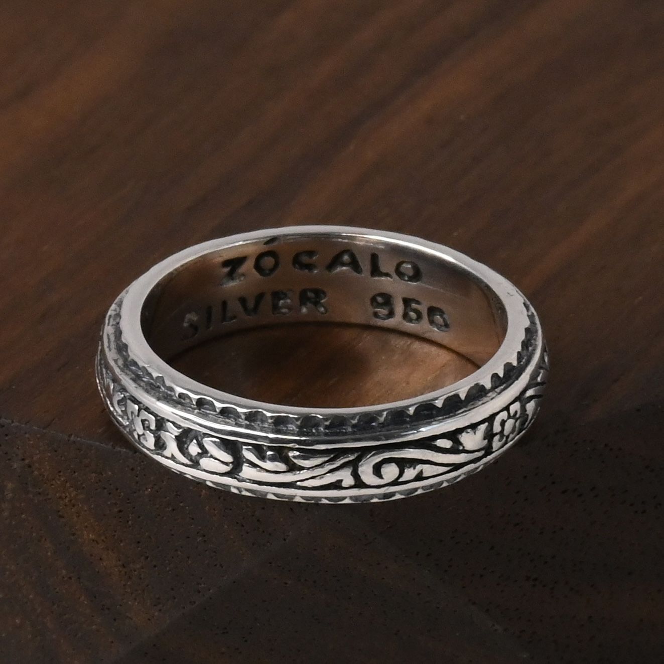 研磨済】ZOCALO Ivy Narrow Ring (Antique Finished) シルバー925
