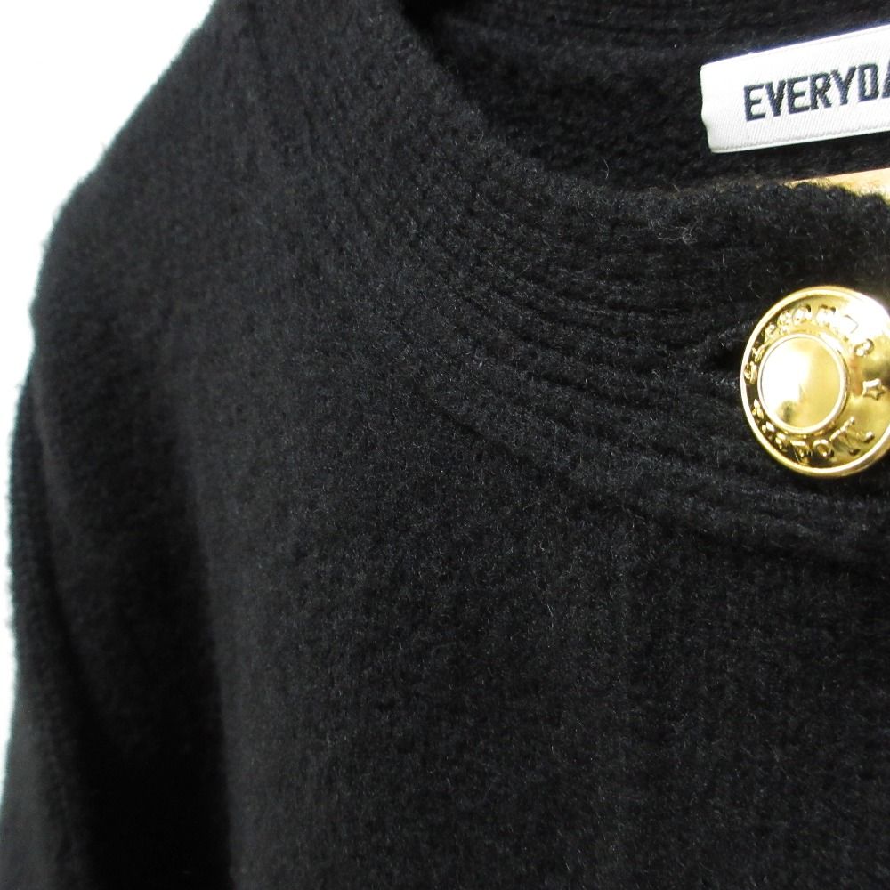 美品 22AW EVERYDAY I LIKE.エブリデイアイライク ドゥーズィエムクラス Cashmere ブレザー 金ボタン ニットジャケット  ブラック レディース - メルカリ