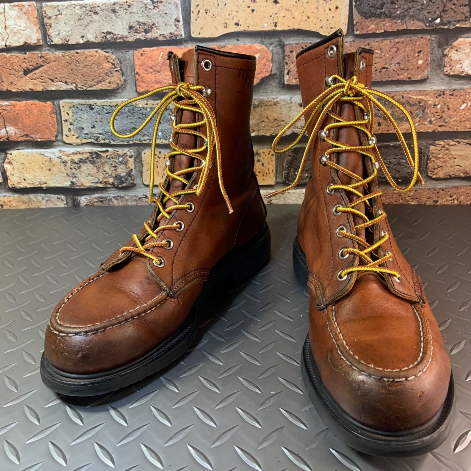 REDWING ヴィンテージワークブーツ 1977年製 US8E JP26㎝ VINTAGE ANSI Z41.1-1967 レッドウイング アメリカ製 25J6-1977