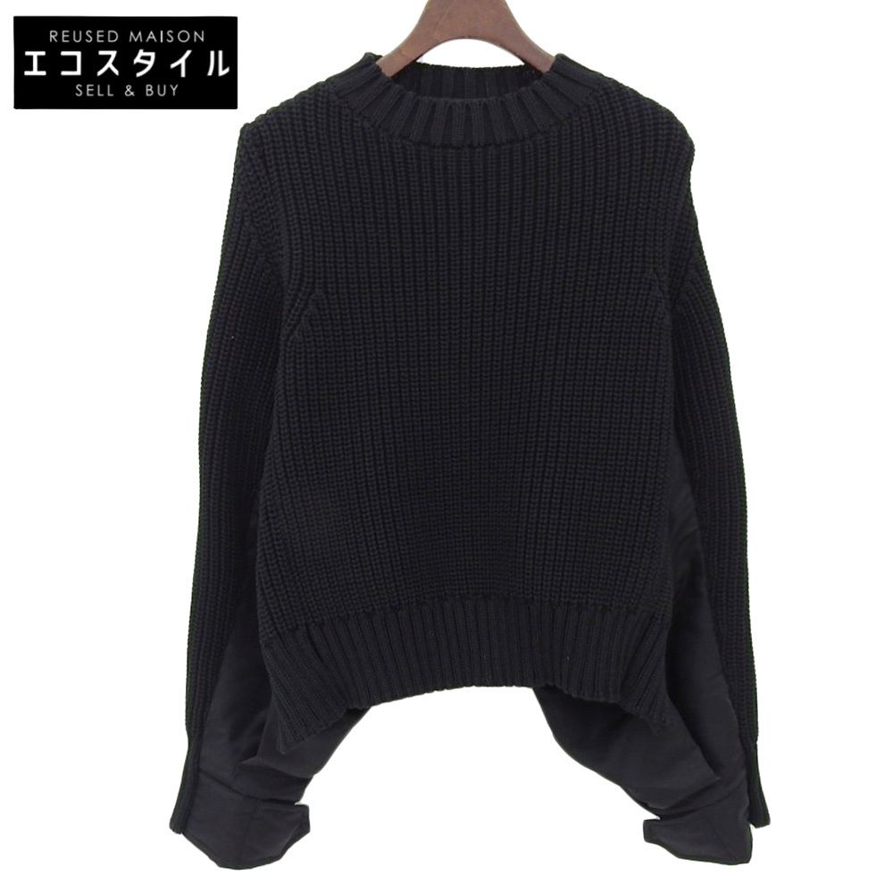 2021aw sacai Knit Blouson ma1ドッキングニット sacai ドッキング