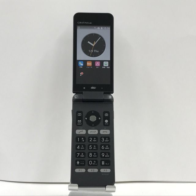 新品 KYOCERA au GRATINA 4G ホワイト KYF31☆充電器付