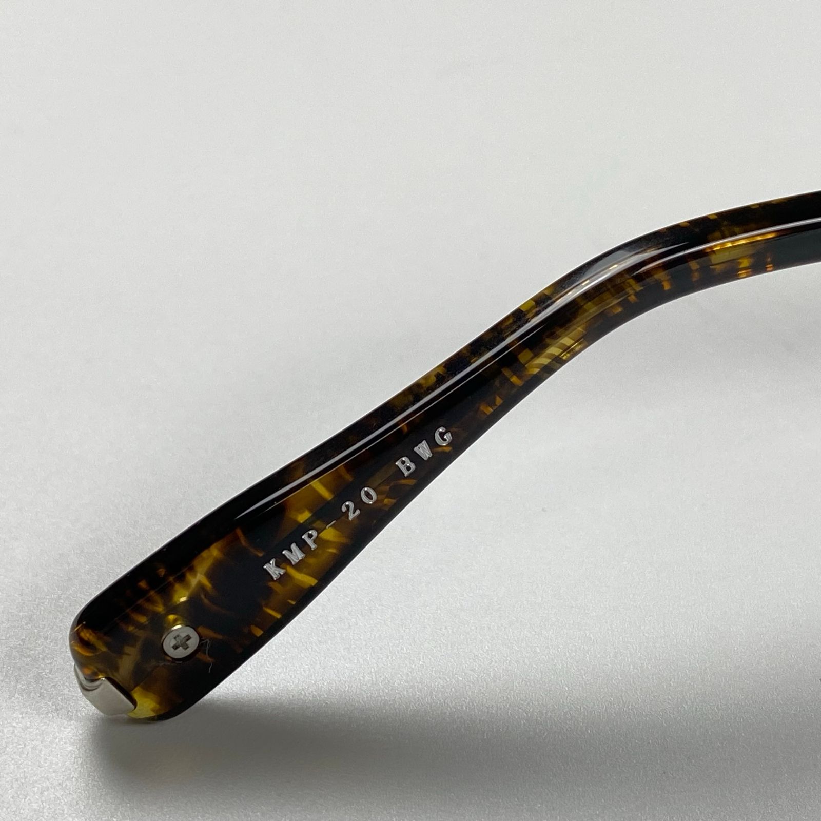 極美品】 金子眼鏡 最上位Premiumライン / KMP-20 シルバーコンビ 眼鏡