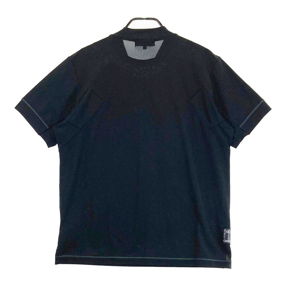 超美品　マークアンドロナモックネックtシャツ　L ブラック　サイズ48 爆買い！ MARK&LONA マークアンドロナ モックネック 半袖 46