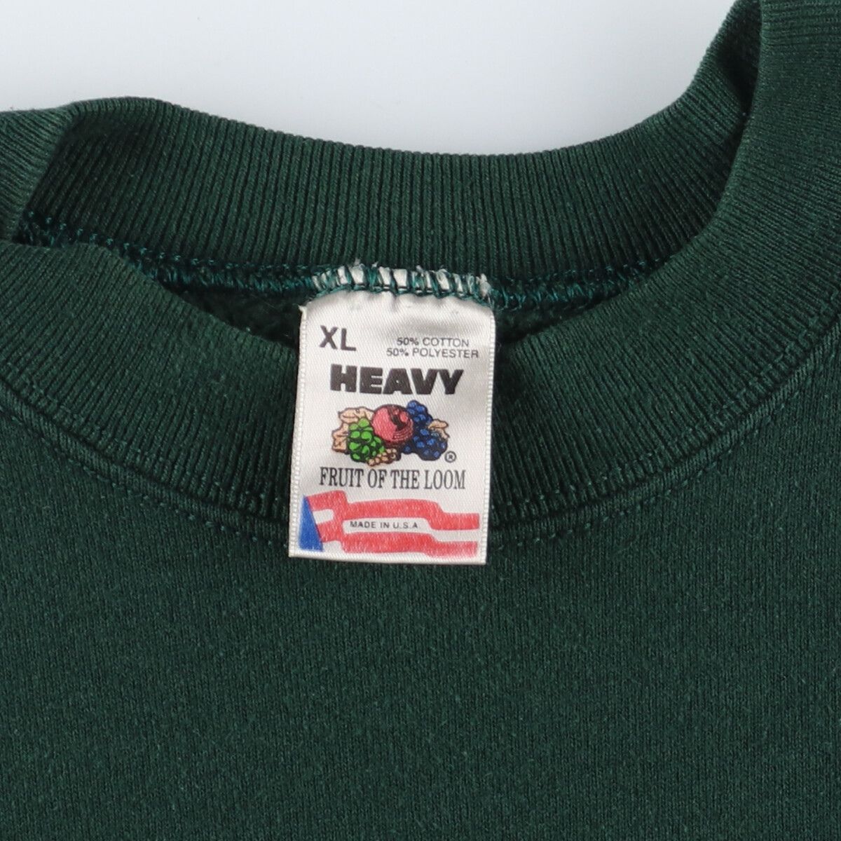 90年代 フルーツオブザルーム FRUIT OF THE LOOM 刺繍 スウェットシャツ トレーナー USA製 メンズXL ヴィンテージ /eaa353030